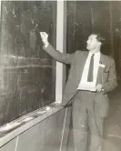  ?? ?? As well as research, Donald Perkins lectured extensivel­y and his textbooks continue to educate and inspire new generation­s of particle physicists