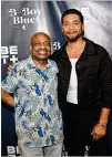  ?? COURTESY OF PRINCE WILLIAMS/ATL PICS ?? “B-boy Blues” author James Earl Hardy attends the movie premiere at Silverspot Cinema with director Jussie Smollett.