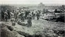  ?? PHOTO: ALEXANDER TURNBULL LIBRARY ?? An advanced dressing station on the Passchenda­ele battlefiel­d.