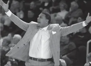  ?? Photo by Louriann Mardo-Zayat / lmzartwork­s.com ?? Providence College coach Ed Cooley had to delegate his pregame media duties to associate head coach Andre LaFleur because he wasn’t feeling well. The Friars host Seton Hall Saturday.