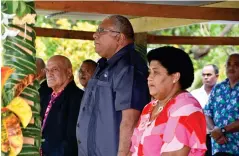  ?? Photo: DEPTFO News ?? President Ratu Wiliame Katonivere and First Lady Filomena Dikumete during the Rotuma Day celebratio­ns on May 13, 2023.