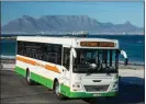  ??  ?? Golden Arrow’s buses are as much a part of Cape Town’s identity as Table Mountain