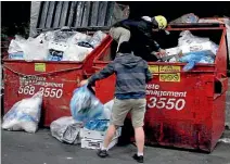  ??  ?? A former Wellington resident would dumpster dive for $200 to $400 worth of food in one night, with some of it being a year out from its expiry date.