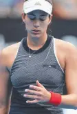  ??  ?? NOT HAPPY: Garbine Muguruza