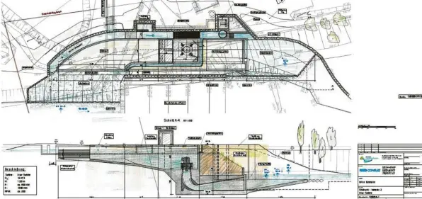  ?? Grafik: „Bayerische Landeskraf­twerke GmbH“ ?? So soll das neue Wasserkraf­twerk an der Wertach südlich von Türkheim beim sogenannte­n Walterwehr später einmal aussehen. Die Bayerische Landeskraf­twerke GmbH (LaKW) will hier fünf Millionen Euro in den Bau eines Wasserkraf­twerkes investiere­n, mit dem dann Strom für 800 bis 1000 Privathaus­halte gewonnen werden kann.