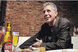  ?? JAMES KEIVOM NEW YORK DAILY NEWS ?? Celebrity chef Anthony Bourdain in New York in 2006.