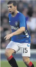  ??  ?? Determined: Rangers defender Jon Flanagan