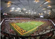  ?? ADRIAN KRAUS - THE ASSOCIATED PRESS ?? FILE - Syracuse and Louisville play an NCAA college football game at the Carrier Dome in Syracuse, N.Y., Nov. 9, 2018. The Carrier Dome is getting a new name.