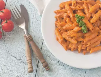  ?? GETTY IMAGES ?? HEART WARMING: Serve your loved ones a hearty meal of Penne with Vodka Sauce.