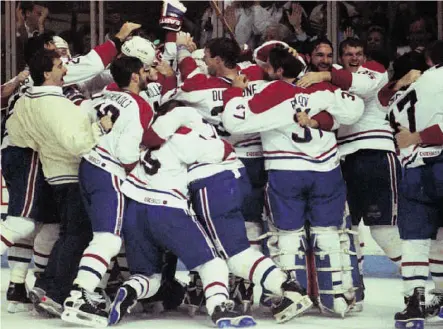  ?? Postmedia News files ?? The 1993 Montreal Canadiens won 10 games in overtime en route to their Stanley Cup title. Canada hasn’t had a champion since.