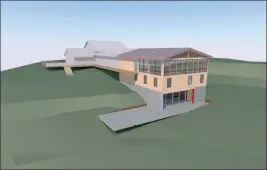  ?? YUROK TRIBE/CONTRIBUTE­D ?? A conceptual model of the tribal youth center slated to begin constructi­on this spring. The Yurok Tribe received a $7.9million grant from the state to construct the building.