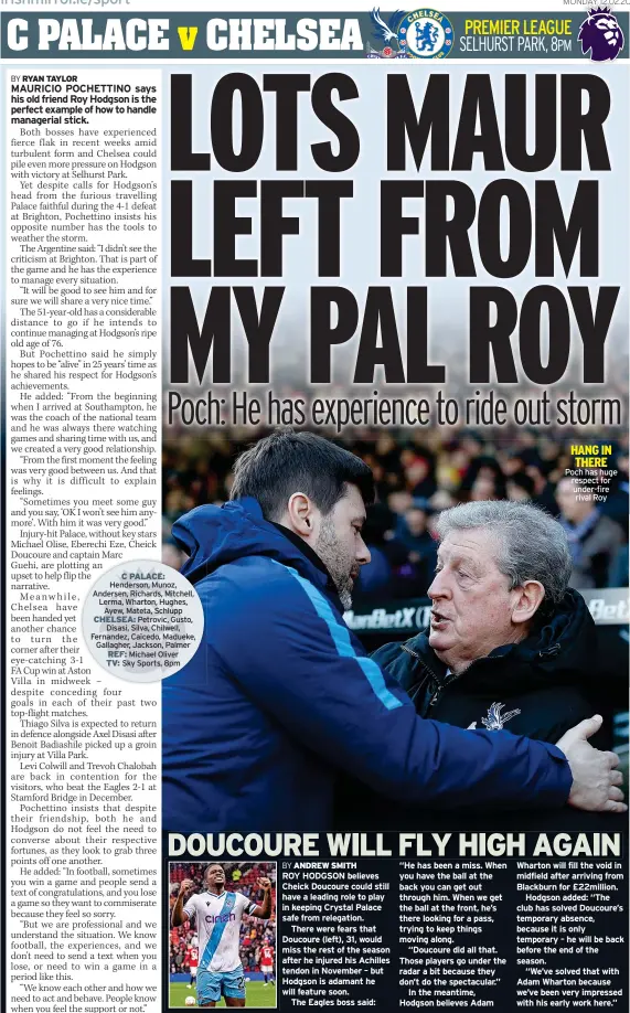  ?? ?? HANG IN THERE Poch has huge respect for under-fire rival Roy