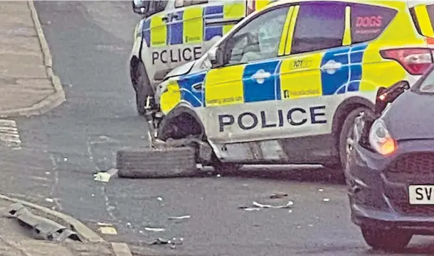 Police Car Wrecked In Crash Pressreader