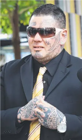  ??  ?? Former Bandidos enforcer Jacques Teamo was taken to hospital on Monday after being attacked by prisoners at Arthur Gorrie Correction­al Centre.