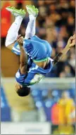  ??  ?? SOU-MERSAULT: Posh ace Souleymane Coulibaly flips