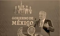  ?? foto: especial ?? López Obrador insiste en que el ejercicio sea antes de cumplir su tercer año de gobierno, el 1 de diciembre del 2021.