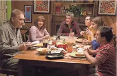  ?? MICHAEL ANSELL/ABC ?? Rusty (Norm Macdonald, left), Mike’s (Flynn) brother, gets a seat at the Heck family table for the final season.