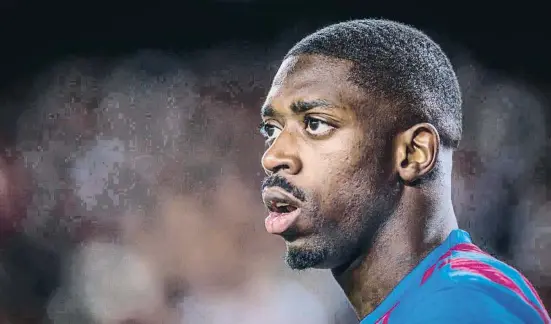  ?? Flibert Teixidó ?? El contrato de Ousmane Dembélé con el Barcelona termina hoy