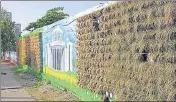  ?? BACHCHAN KUMAR/HT PHOTO ?? The vertical gardens like this one near St. Xavier’s High School in Airoli, Navi Mumbai, are a sore sight.