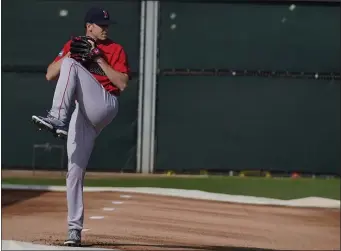  ?? BRYNN ANDERSON — THE ASSOCIATED PRESS ?? Boston Red Sox starting pitcher Nick Pivetta runs drills during a spring training baseball practice on Friday, Feb. 17, 2023, in Fort Myers, Fla.