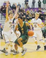  ??  ?? Elijah Coleman, averaging 18.6 points per game, will be taking his skills to Black Hills State in South Dakota.