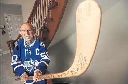  ?? STEVE RUSSELL TORONTO STAR ?? Jim Dadson is the organizer of a group of old-timer hockey players that have been donating to the Proudfoot Corner since 2001.