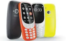  ?? Se své o 17 let mladší předchůdky­ni podobá jen zvnějšku FOTO NOKIA ?? Nokia 3310