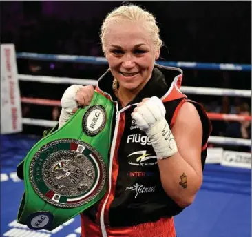  ?? ARKIVFOTO: ERNST VAN NORDE ?? Dina Thorslund er allerede indehaver af VM- bælterne fra WBC og WBO i bantamvægt.