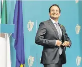  ?? PHOTO: LEON FARRELL ?? Message: Leo Varadkar quoted Cicero in his speech saying ‘the safety of the people shall be the highest law’.