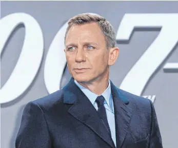  ?? FOTO: DPA ?? Was interessie­rt mich mein Geschwätz von gestern? Daniel Craig kehrt als 007 auf die Leinwand zurück.