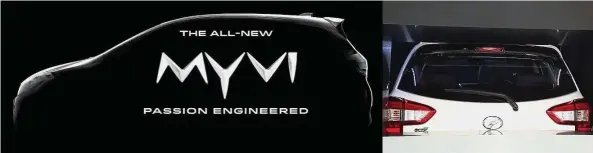  ??  ?? Teaser for new third generation Myvi 2017.