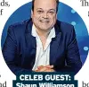  ?? ?? CELEB GUEST: Shaun Williamson