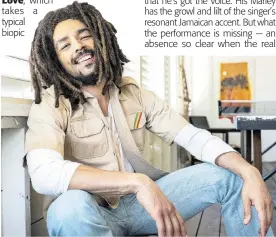  ?? ?? This image released by Paramount Pictures shows Kingsley Ben-Adir in “Bob Marley: One Love.”