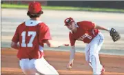  ?? Jeremy Stewart /
RN-T ?? Rome High’s Sevie Andrews (6) gets set to toss the ball to Alden Astin at first base during an infield play against Villa Rica on Friday at Legion Field.