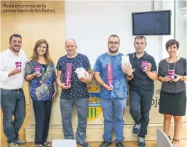  ??  ?? Roda de prensa de la presentaci­ó de les festes