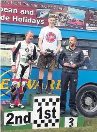  ??  ?? The winners of last year’s Sound of Thunder race – 1st: Jay Bellers-Smith, 2nd: Robert Bowden and 3rd: Matthew Rees