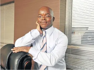  ?? /File picture ?? Tangible support: Eskom CEO Phakamani Hadebe says that the downgrade by S&P Global Ratings is based on strained liquidity, but the power utility has taken steps towards recovery.