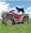  ??  ?? Quad bikes are a target for thieves in rural areas.