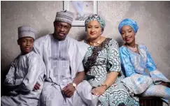  ??  ?? Ali Nuhu and family