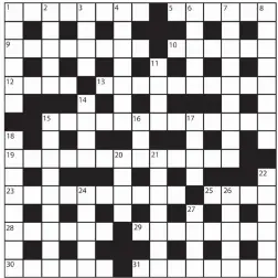  ?? No 15,696 ?? PRIZES of £20 will be awarded to the senders of the first three correct solutions checked. Solutions to: Daily Mail Prize Crossword No. 15,696, PO BOX 3451, Norwich, NR7 7NR. Entries may be submitted by second-class post. Envelopes must be postmarked...