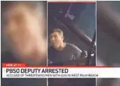 ?? WPEC-CBS12/COURTESY ?? West Palm Beach Police arrested Jerald S. Alderman on Thursday on three counts of aggravated assault and using a firearm while under the influence.