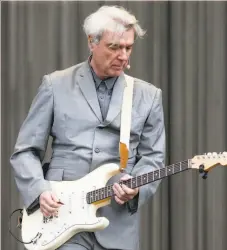  ?? Alexandre Schneider / Getty Images ?? David Byrne’s will play a series of August shows in Oakland, San Jose, Sacramento and San Francisco.