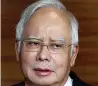  ??  ?? ex-prime minister Najib Razak