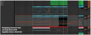  ??  ?? Designing sounds in situ can help them all fit together more cohesively