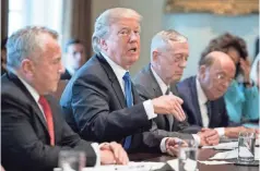  ??  ?? Declaring Jerusalem the capital of Israel is “the right thing to do,” President Trump said Wednesday at the White House. POOL PHOTO BY KEVIN DIETSCH