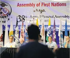  ?? MARK TAYLOR / THE CANADIAN PRESS ?? National Chief Perry Bellegarde listens to concerns about the national inquiry into missing and murdered Indigenous women and girls on Thursday.