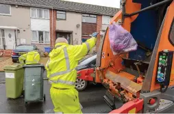  ??  ?? Rubbish: Move to monthly bin collection­s was a failure