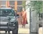 ?? HT ?? Sonia Gandhi coming out of Swaraj Bhawan after holding meeting with officials.
