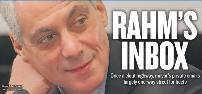  ?? MARK WILSON/ GETTY IMAGES ?? Mayor Rahm Emanuel