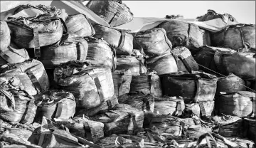  ??  ?? Bags of nuclear waste generated after the meltdown of one of Fukushima’s nuclear power plants in 2011 are now stored in the nearby town of Naraha.